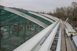 Start of green roof installation